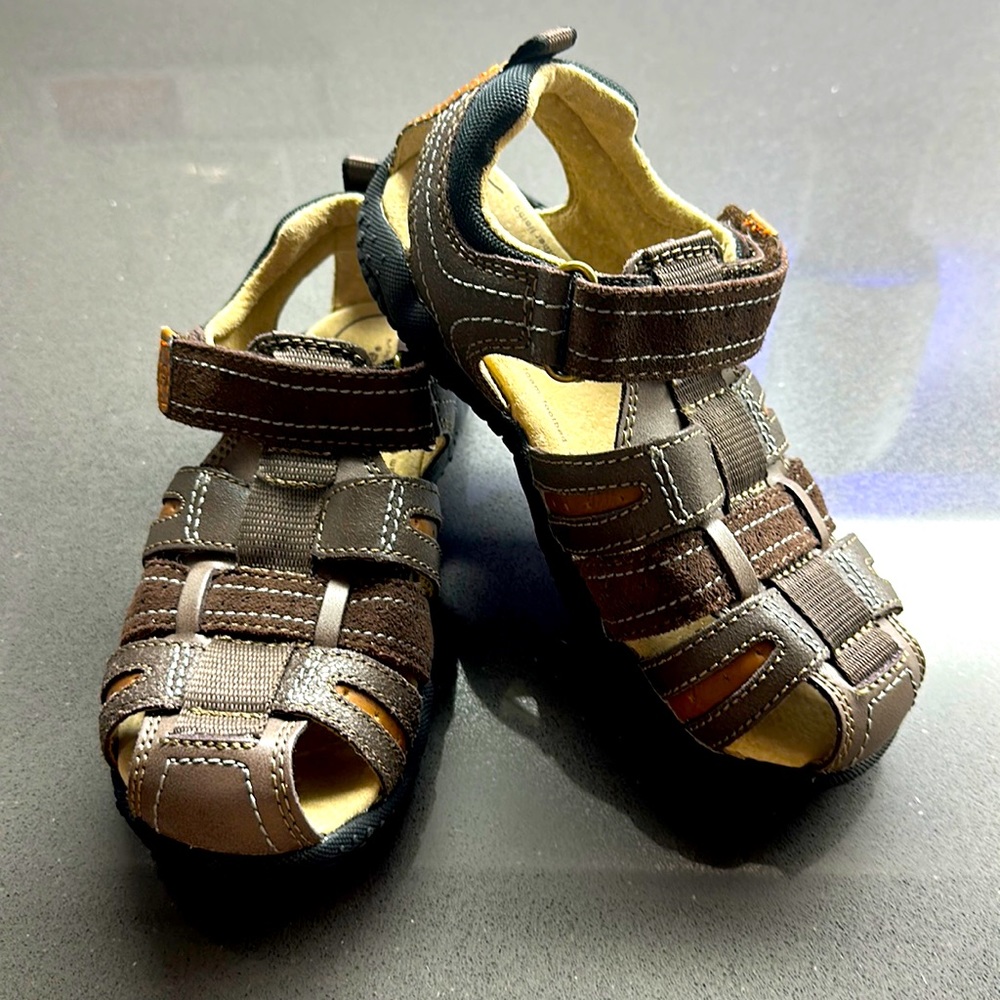 Stride Rite Boys Dillan Leather Sandals Size 12